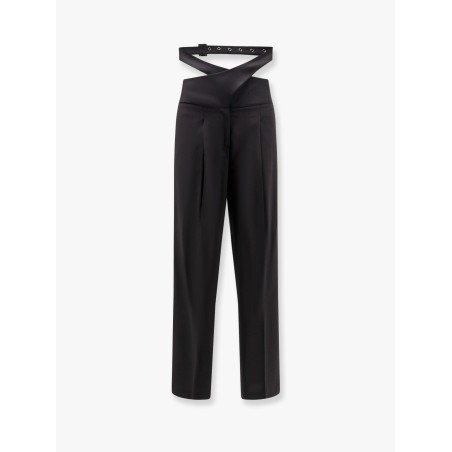 Stretch virgin wool trouser