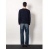 Virgin wool sweater with vlogo embroidery
