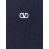 Virgin wool sweater with vlogo embroidery