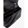 Matelassé leather shoulder bag with iconic love birds buckle