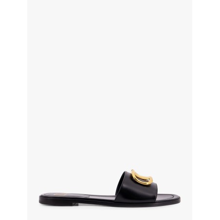 Valentino garavani leather sandals  with vlogo signature