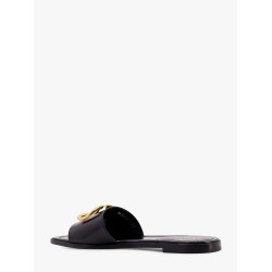 Valentino garavani leather sandals  with vlogo signature