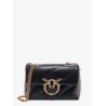 Matelassé leather shoulder bag with iconic love birds buckle