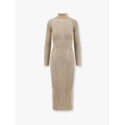 Ribbed knitted long dress