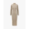 Ribbed knitted long dress
