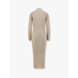 Ribbed knitted long dress