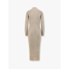 Ribbed knitted long dress