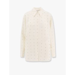 Polka-dots silk shirt