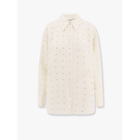 Polka-dots silk shirt