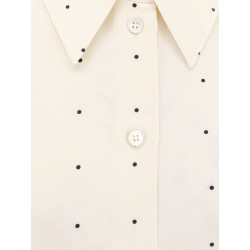 Polka-dots silk shirt