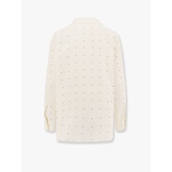 Polka-dots silk shirt
