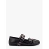 Dior punk leather ballerinas