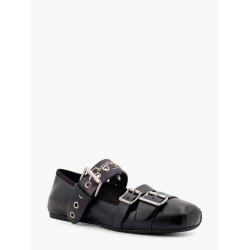 Dior punk leather ballerinas