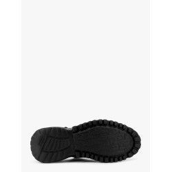 Derby leather moccasin with aluminum buckle with logo detail
