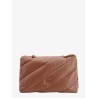 Matelassé leather shoulder bag with iconic love birds buckle