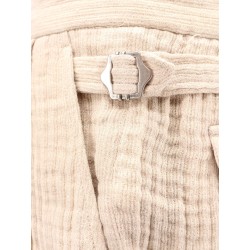 Double weave linen bermuda shorts