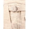 Double weave linen bermuda shorts