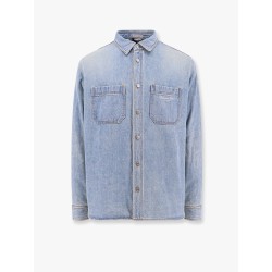 Denim shirt/jacket with madras lining