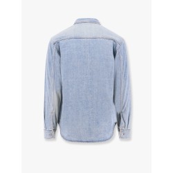 Denim shirt/jacket with madras lining