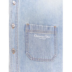 Denim shirt/jacket with madras lining