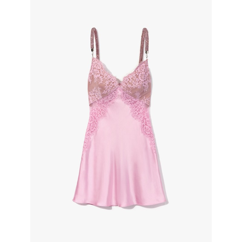 Christopher kane residency satin dress with rhinestones  details