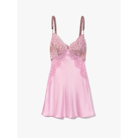 Christopher kane residency satin dress with rhinestones  details