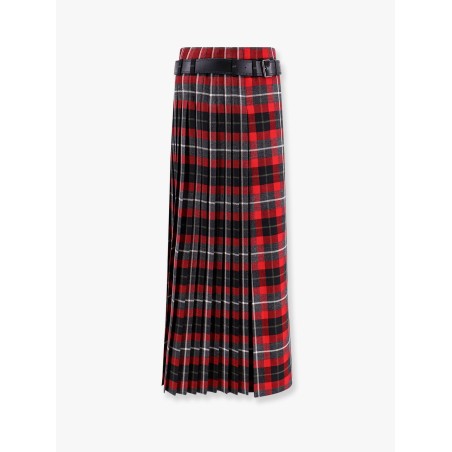 Tartan wool kilt skirt with check'n'dior motif