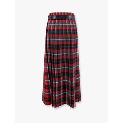 Tartan wool kilt skirt with check'n'dior motif