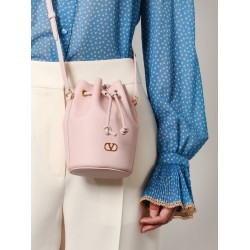 Valentino garavani leather bucket bag