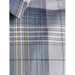 Madras shirt with zip closure