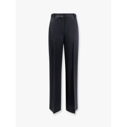 Viscose blend trouser with slits
