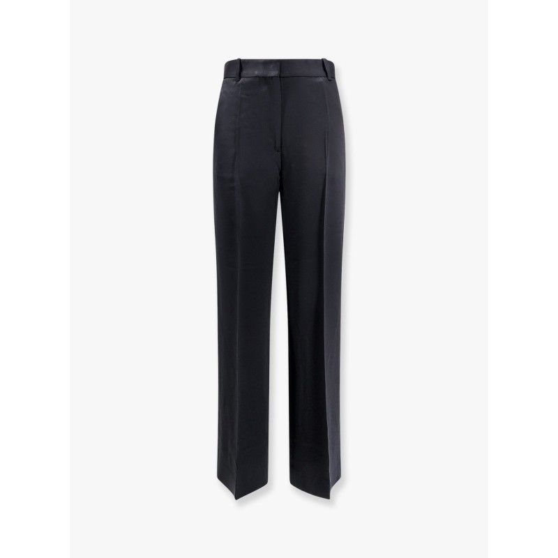 Viscose blend trouser with slits