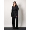 Viscose blend trouser with slits