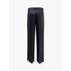 Viscose blend trouser with slits