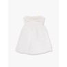 Taffeta décolleté dress with bow