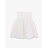 Taffeta décolleté dress with bow