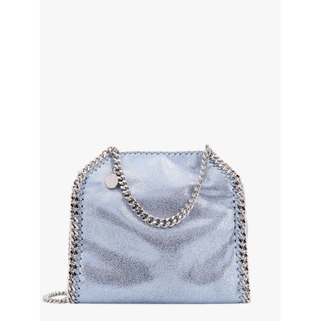 Falabella mini tote shoulder bag in shaggy deer eco shiny fabric