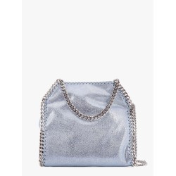 Falabella mini tote shoulder bag in shaggy deer eco shiny fabric