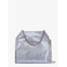 Falabella mini tote shoulder bag in shaggy deer eco shiny fabric
