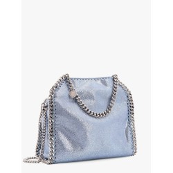 Falabella mini tote shoulder bag in shaggy deer eco shiny fabric