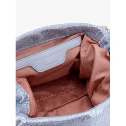 Falabella mini tote shoulder bag in shaggy deer eco shiny fabric