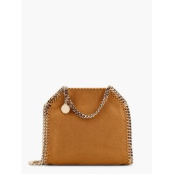 Falabella mini tote shoulder bag in shaggy deer eco shiny fabric