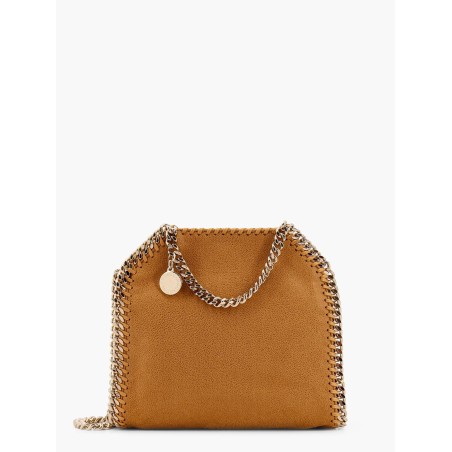 Falabella mini tote shoulder bag in shaggy deer eco shiny fabric