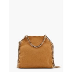 Falabella mini tote shoulder bag in shaggy deer eco shiny fabric