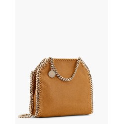 Falabella mini tote shoulder bag in shaggy deer eco shiny fabric