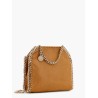 Falabella mini tote shoulder bag in shaggy deer eco shiny fabric