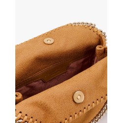 Falabella mini tote shoulder bag in shaggy deer eco shiny fabric