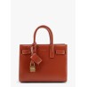 Sac de jour nano patent leather handbag with metal padlock