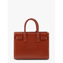 Sac de jour nano patent leather handbag with metal padlock