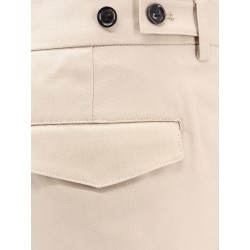 Wide wool blend trouser with pinces